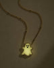 Kendra Scott- Ghost Short Pendant White Glow in the Dark Glass Necklace- Gold