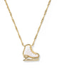Kendra Scott  - Ice Skate Pendant Necklace - Gold and White Mother Of Pearl