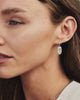 Kendra Scott  - Lee Luxe Drop Earrings White CZ - Rhodium
