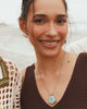 Kendra Scott  - Lucia Shell Necklace Sea Green Chrysocolla - Rhodium