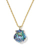 Kendra Scott  - Lucia Shell Necklace Abalone Shell  - Gold