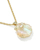 Kendra Scott  - Lucia Shell Necklace Iridescent Abalone Shell  - Gold