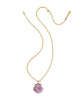 Kendra Scott  - Lucia Shell Necklace Light Mauve Illusion  - Gold