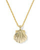Kendra Scott  - Lucia Shell Necklace Light Mauve Illusion  - Gold