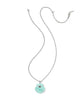 Kendra Scott  - Lucia Shell Necklace Sea Green Chrysocolla - Rhodium