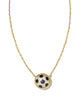 Kendra Scott  - Soccer Pendant Necklace - Gold and Mother of Pearl
