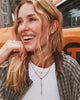 Kendra Scott  - Tatum Short Necklace White CZ Mix (April)- Gold