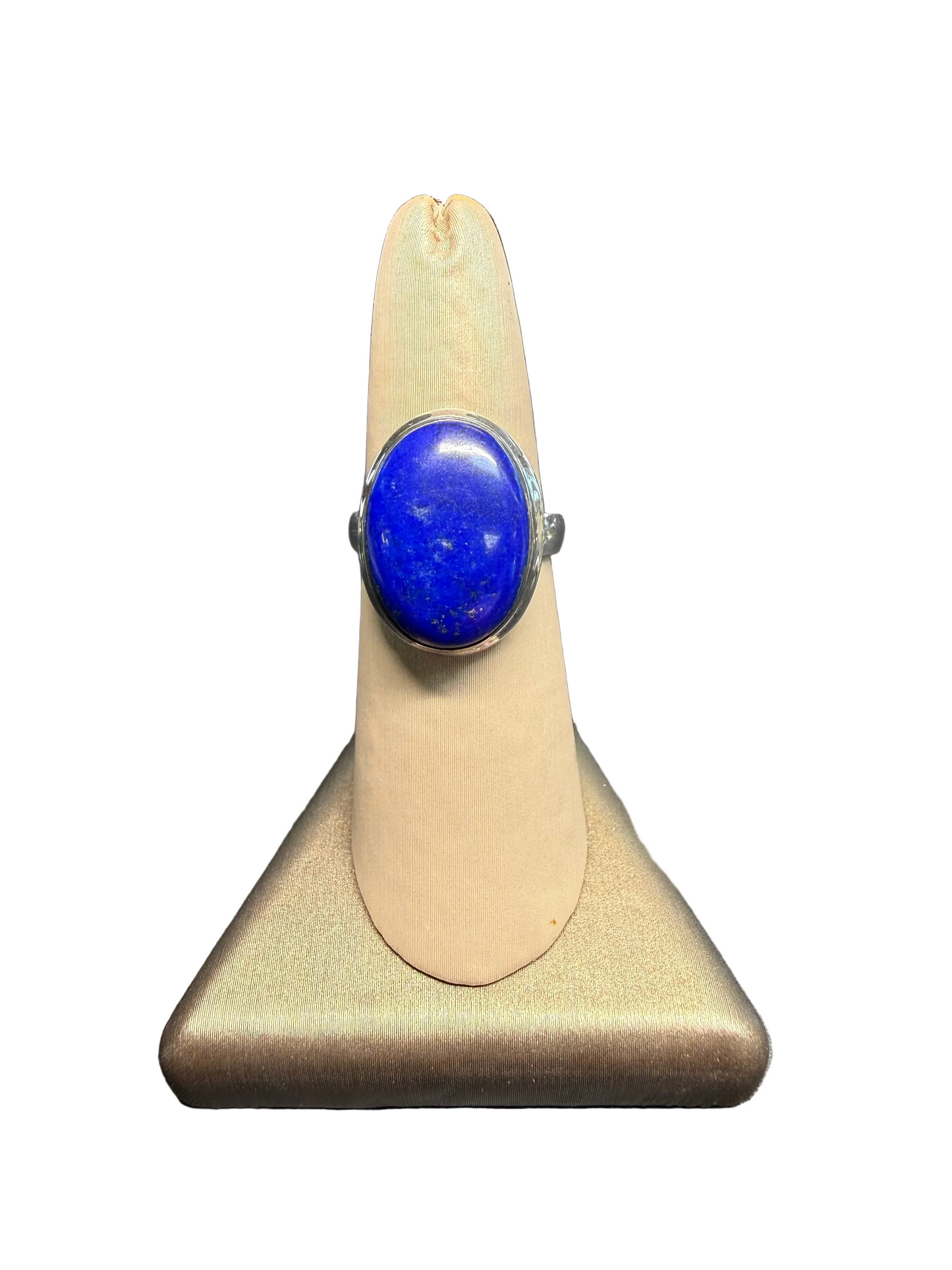 Lapis Lazuli Polished Sterling Silver Ring | Afghanistan
