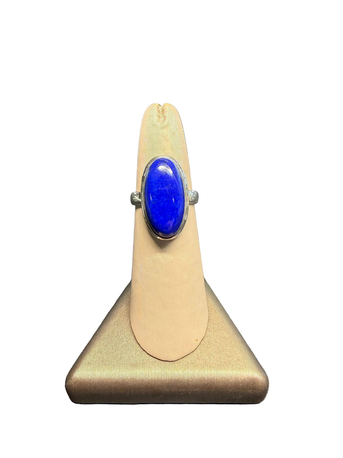 Lapis Lazuli Polished Sterling Silver Ring | Afghanistan