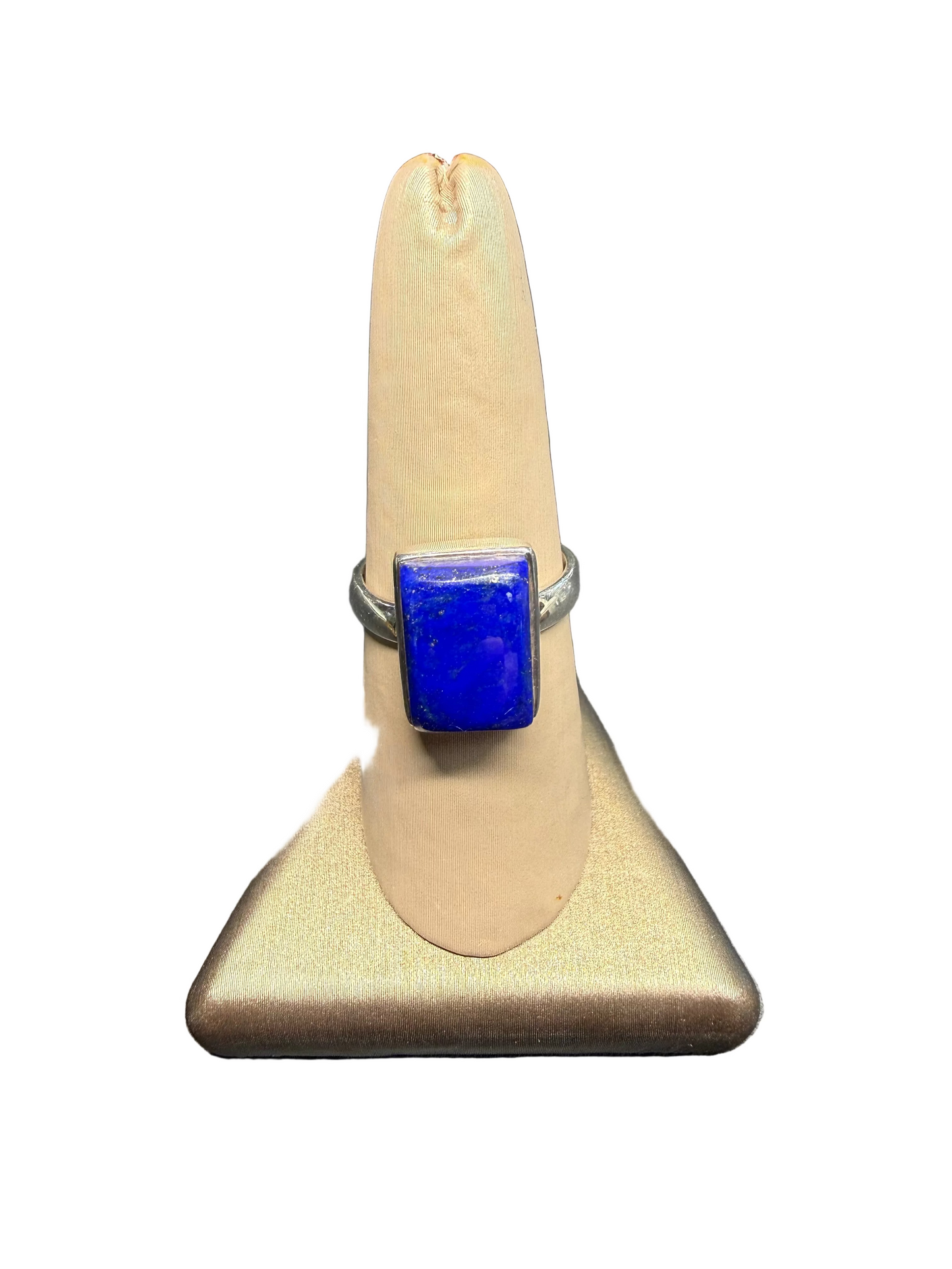 Lapis Lazuli Polished Sterling Silver Ring | Afghanistan