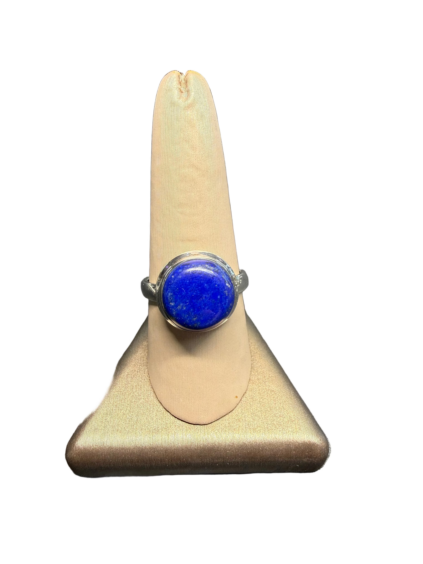Lapis Lazuli Polished Sterling Silver Ring | Afghanistan