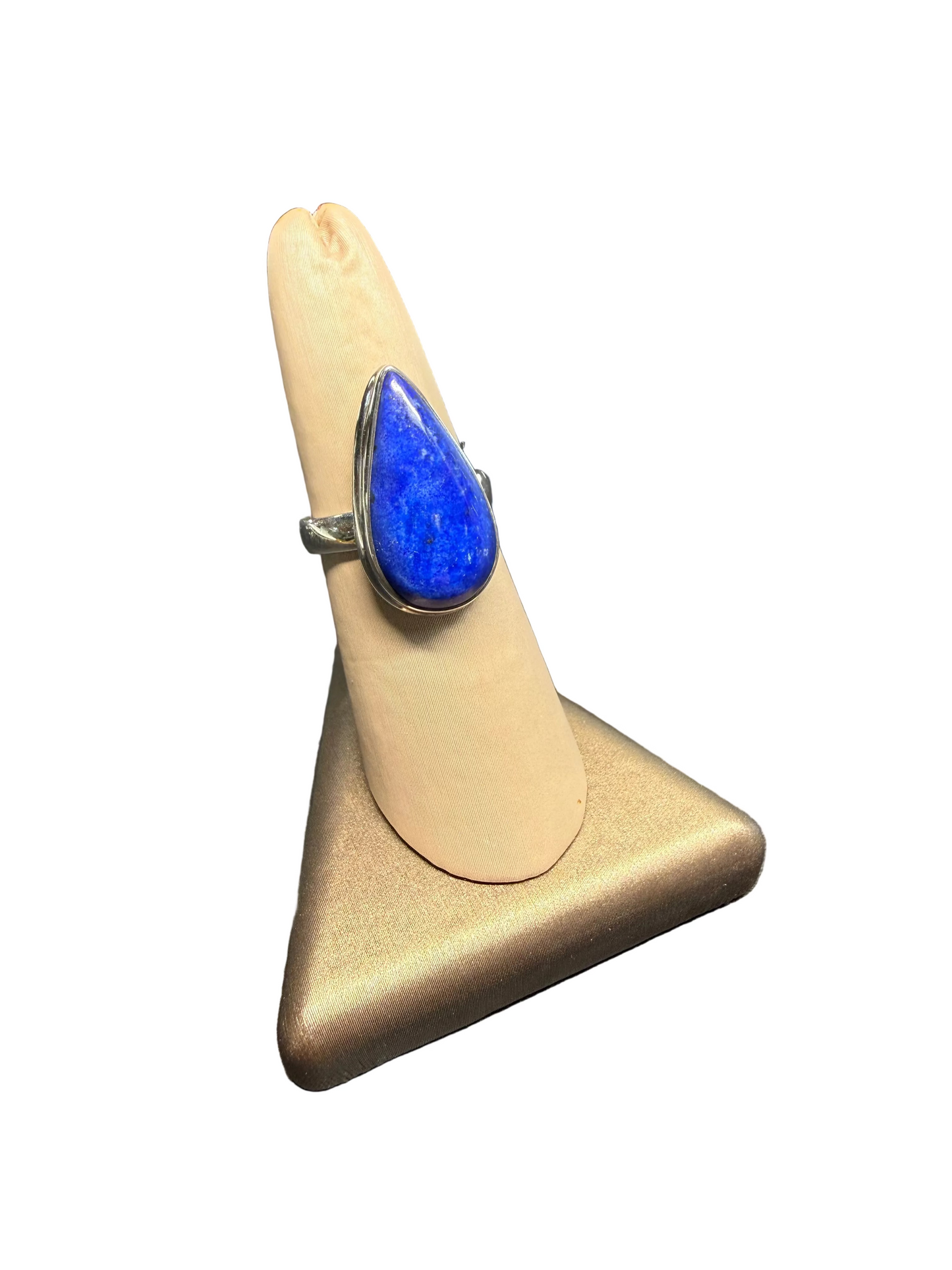 Lapis Lazuli Polished Sterling Silver Ring | Afghanistan