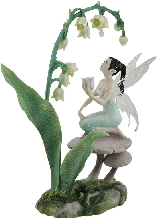 Lily of the Valley by Rachel Anderson Hand-Painted Resin 10.5" Statue