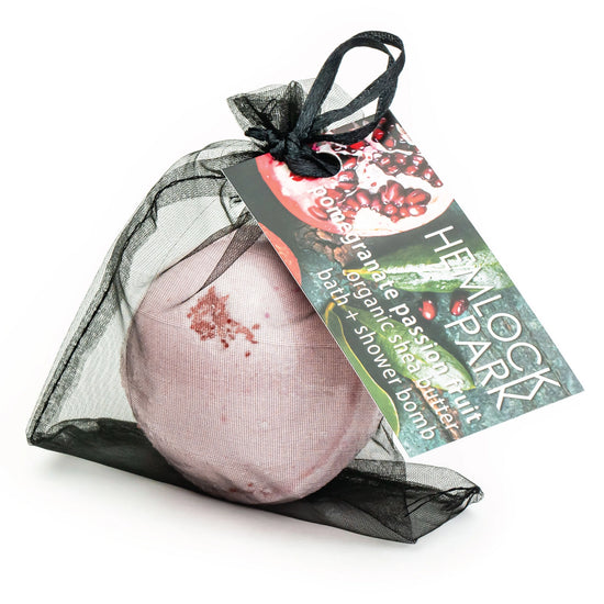 Luxury Bath Bomb | Hemlock Park | Pomegranate Passion Fruit