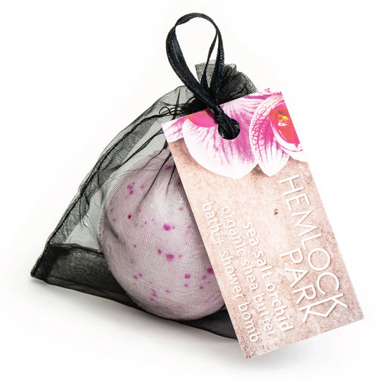 Luxury Bath Bomb | Hemlock Park | Sea Salt Orchid