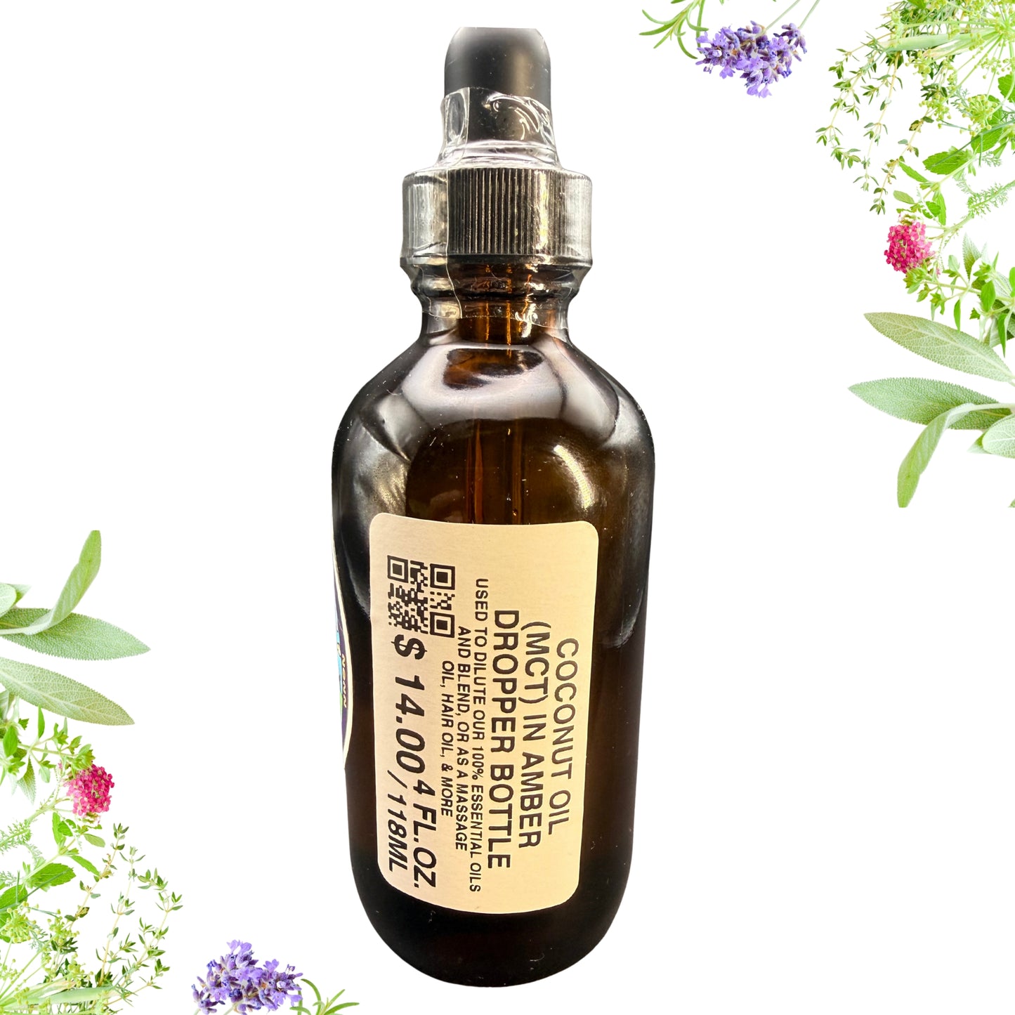 Fractionated Coconut (MCT) Oil | 4oz/118ml | Dreaming Peddler's Wellness Co. 100% Essential Oils