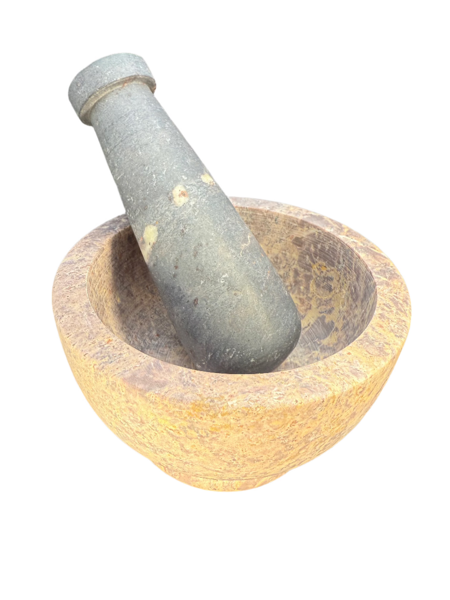 Mortar & Pestle | Soapstone | Wide Mouth | 4"