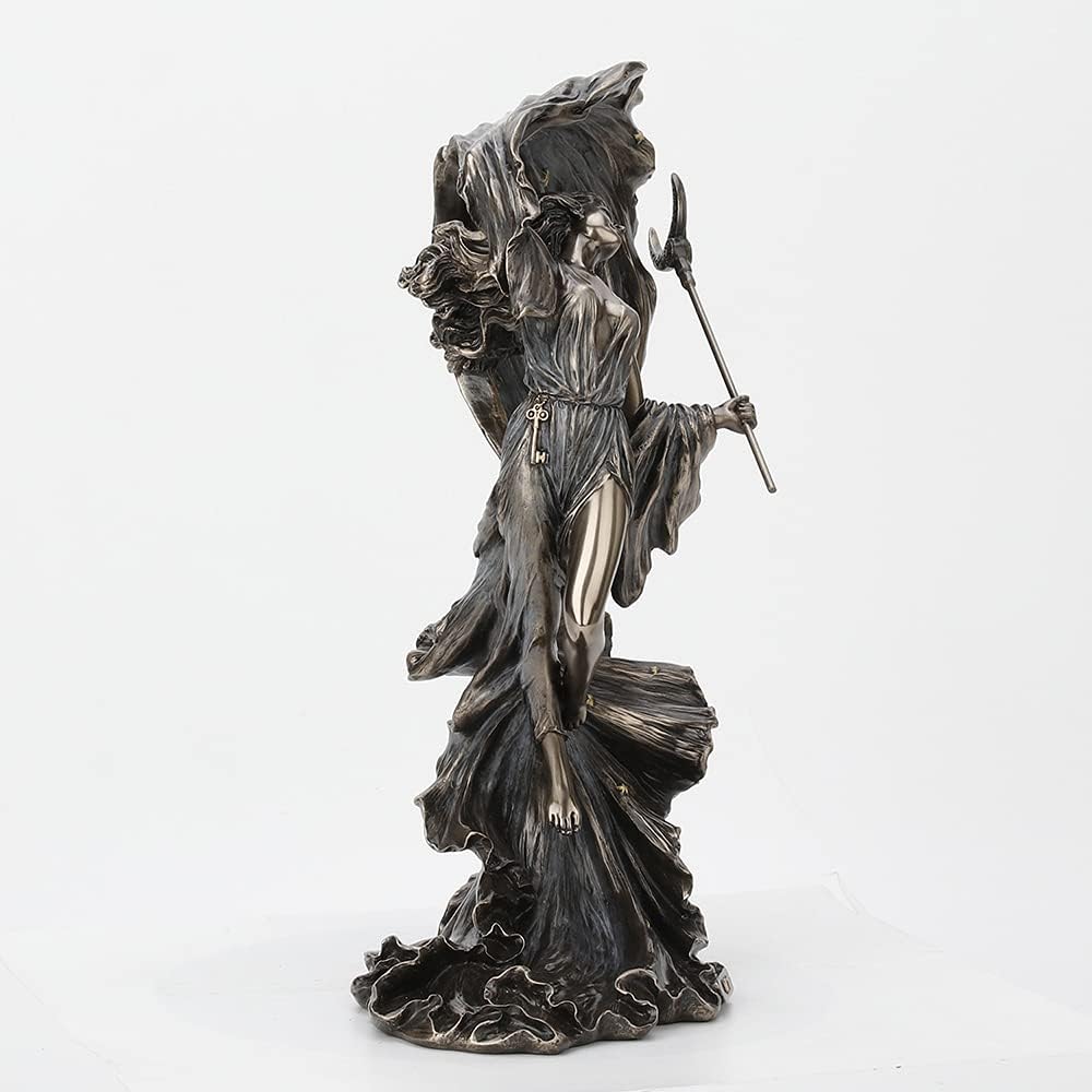 Nyx, Greek Primordial Goddess of the Night | Cold-Cast Bronze 11" Stat The Dreaming Peddler Nyx, Greek Primordial Goddess of the Night | Cold-Cast Bronze 11" Stat The Dreaming Peddler