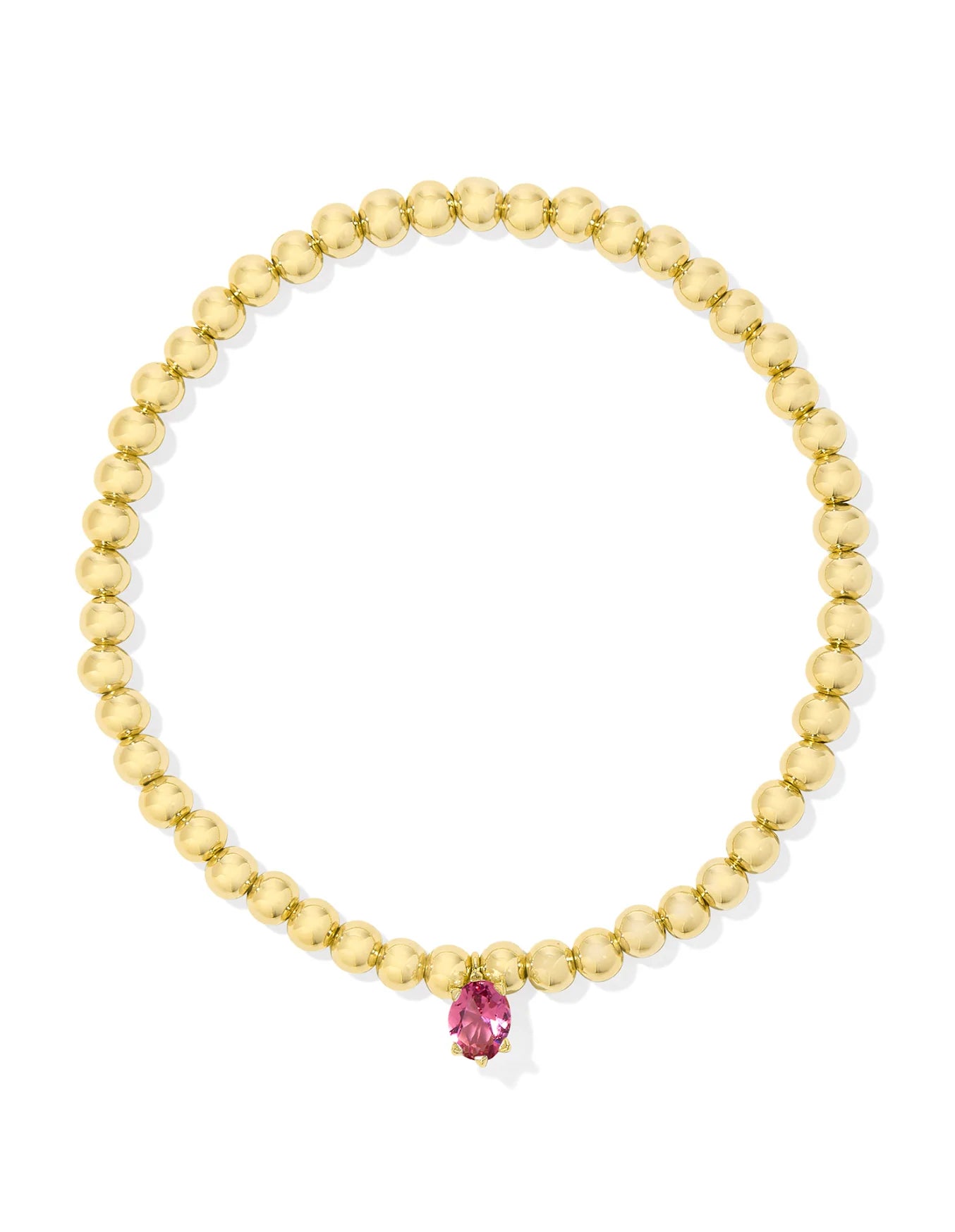 Kendra Scott  - Cailin Stretch Bracelet Pink Crystal - Gold