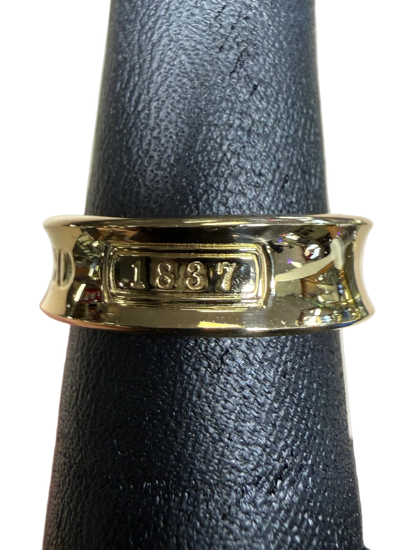 Tiffany & Co. 1837™ Ring – 18K Yellow Gold – Size 6 – Wide Band - 1837