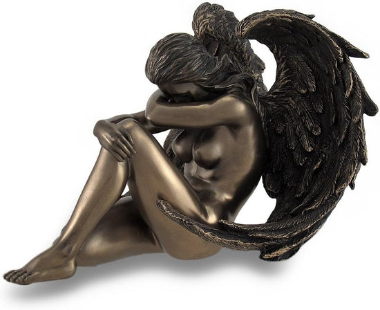 Winged Nude Angel w/ Arms on Knees