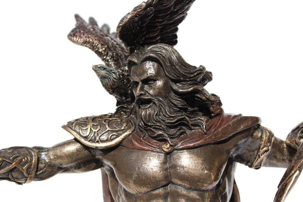 Zeus the Greek God in Fighting Stance Cold-Cast Bronze 11.75" Statue