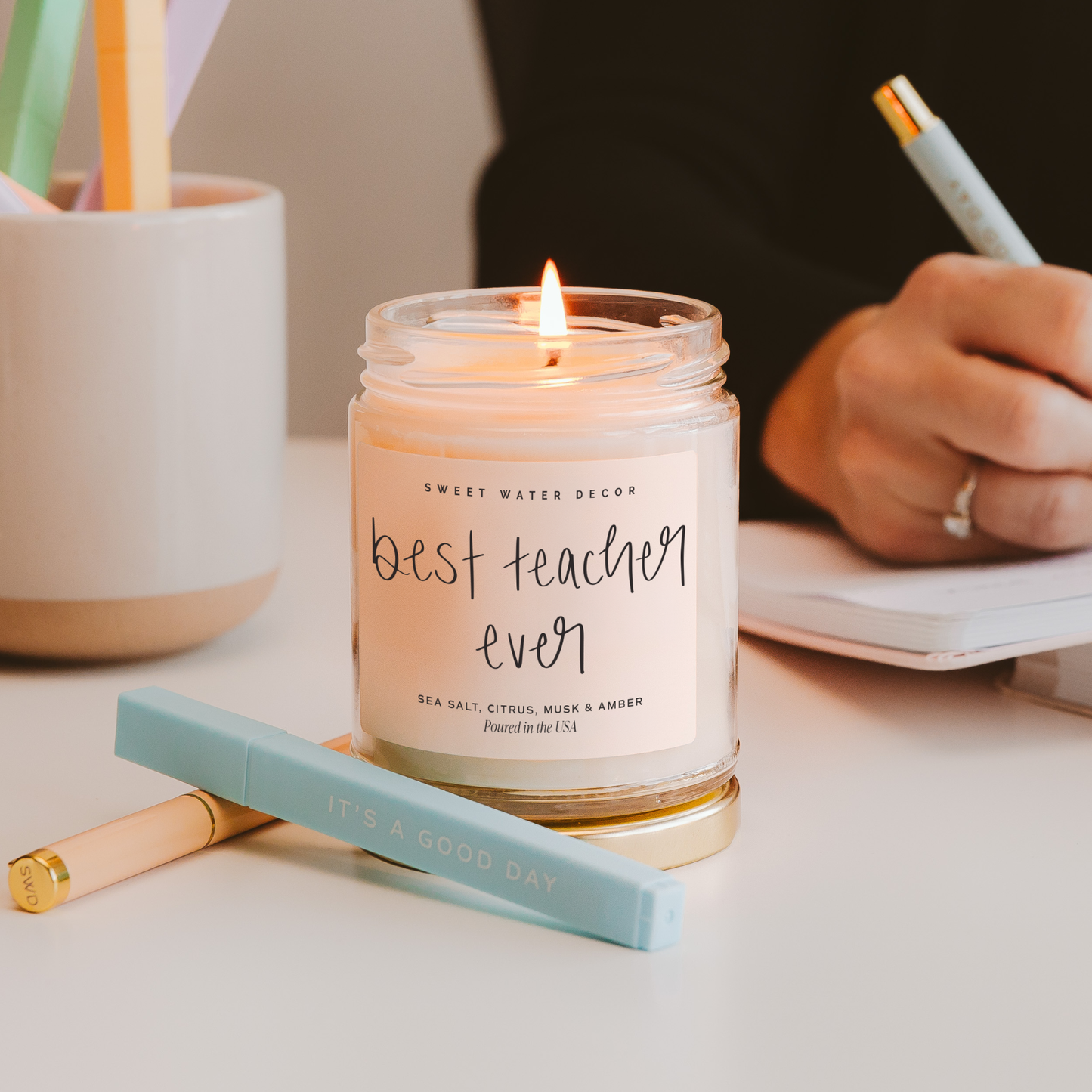 Best Teacher Ever 9 oz Soy Candle - Teacher Gifts