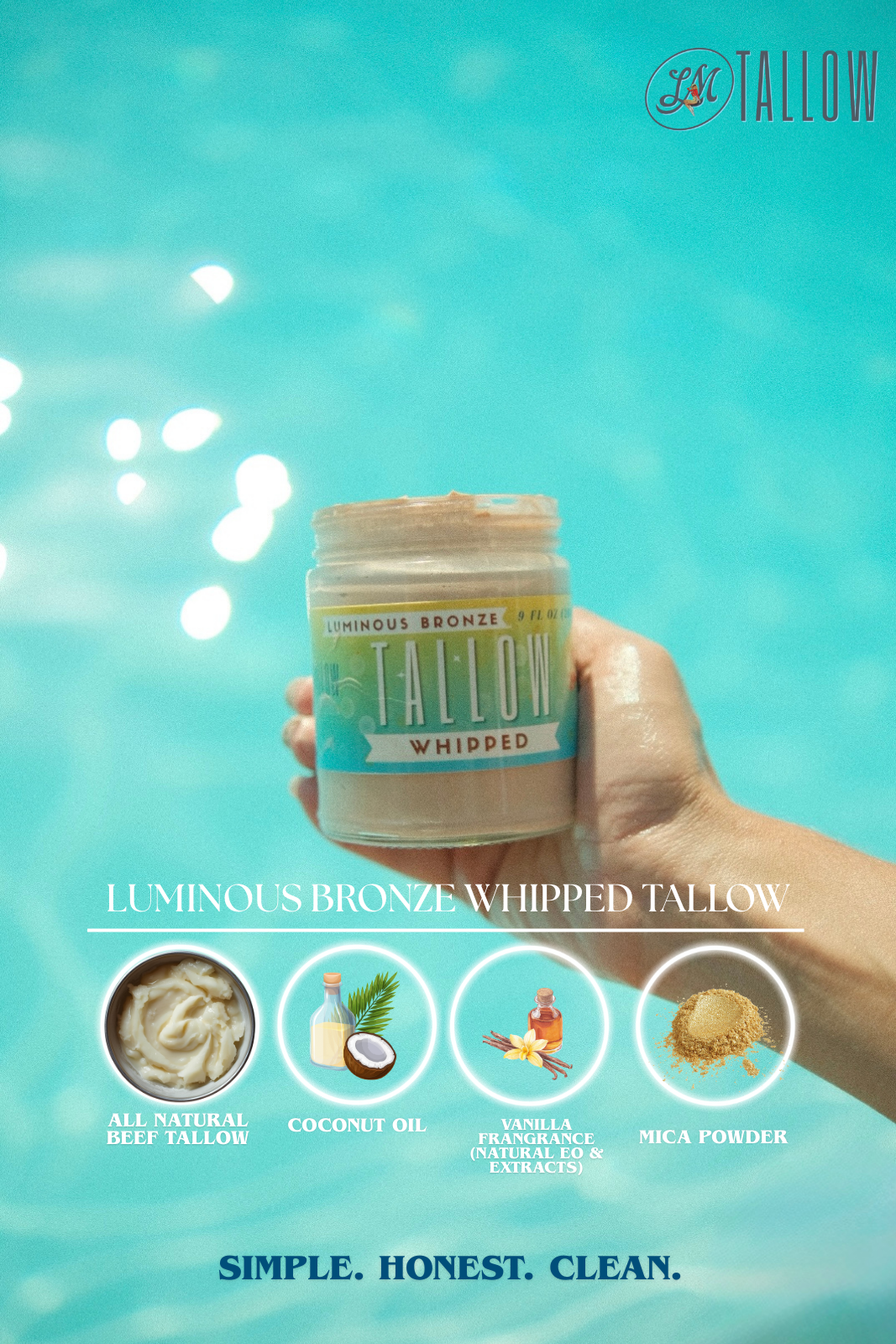 Luminous Bronze 9oz | Lady May Whipped Tallow