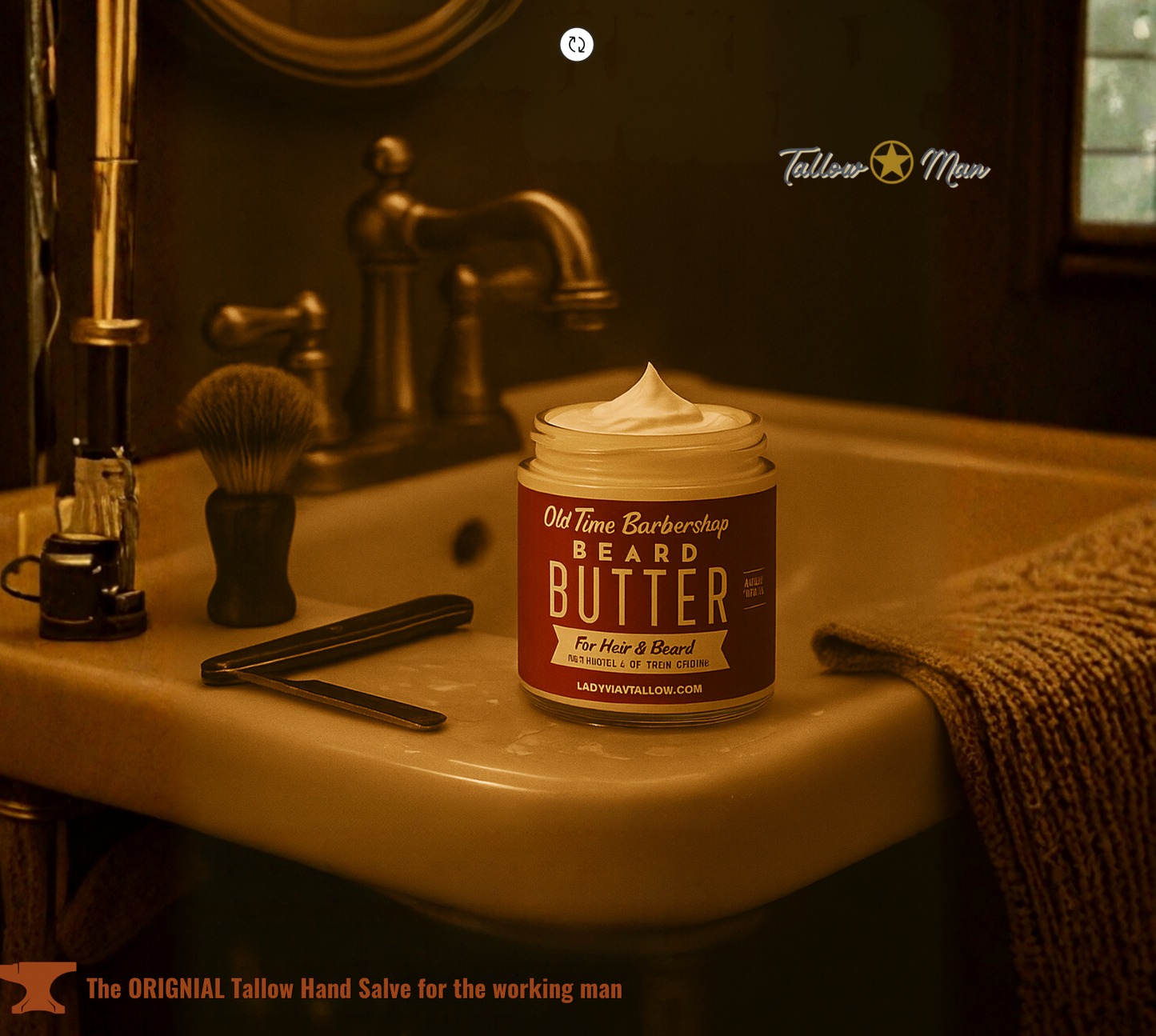 Tallow Man Old Time Barbershop Beard + Body Butter | Men's G