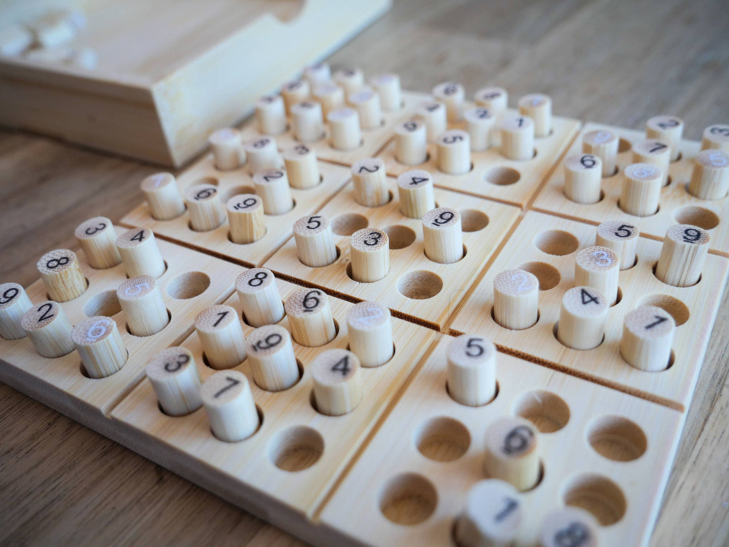 Ecologicals Bamboo Sudoku Board Game, 30 Puzzles