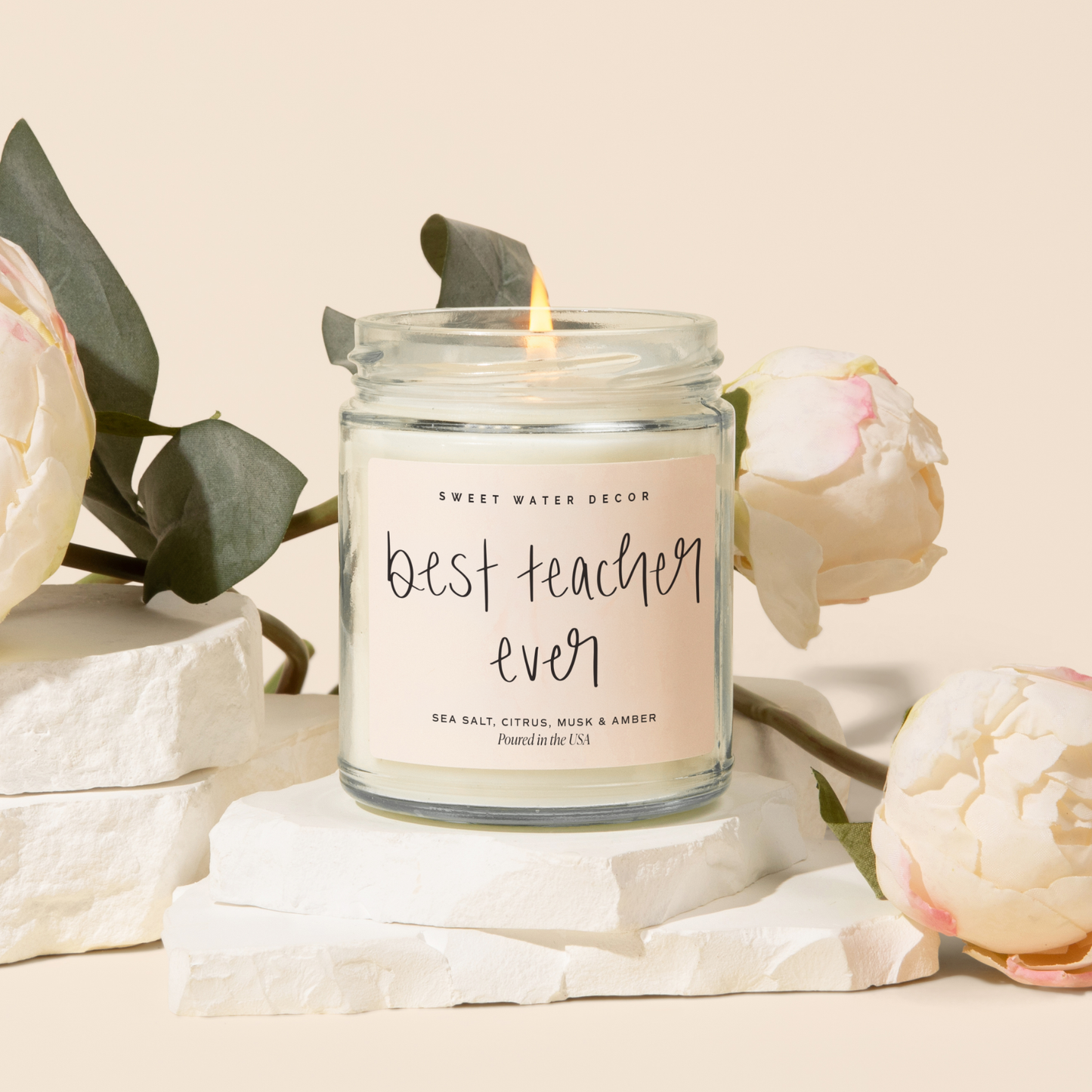Best Teacher Ever 9 oz Soy Candle - Teacher Gifts