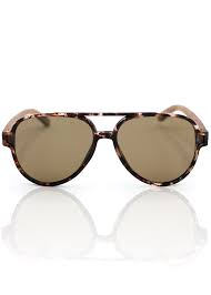KoaWood Ranch Hawaii Unisex Sunglasses | Aviator Brown Tortoise