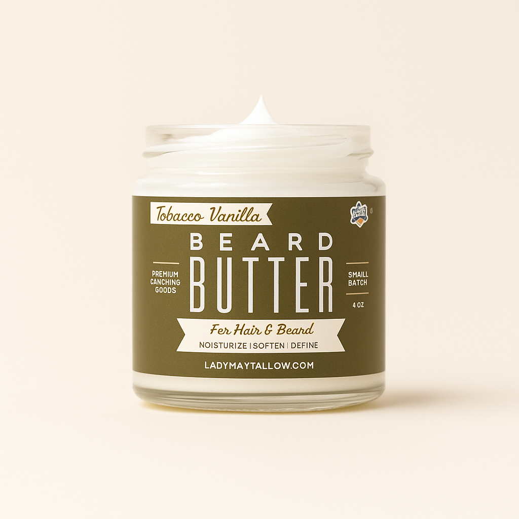 Tallow Man Beard + Body Butter | Men's Grooming | Grass-Fed Tallow | 9oz