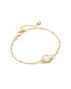 Kendra Scott  - Abbie Satellite Chain Bracelet Ivory Mother of Pearl - Gold