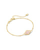 Kendra Scott  - Abbie Satellite Chain Bracelet Rose Quartz - Gold