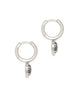 Kendra Scott  - Ari Heart Earrings Platinum Drusy- Rhodium