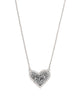 Kendra Scott  - Ari Heart Pendant Necklace Platinum Drusy - Rhodium