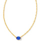 Kendra Scott  - Cailin Pendant Necklace Blue Crystal (September) - Gold