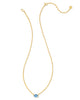 Kendra Scott  - Cailin Pendant Necklace Blue Violet Crystal (December) - Gold