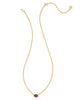 Kendra Scott  - Cailin Pendant Necklace Burgundy Crystal (July) - Gold