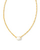 Kendra Scott  - Cailin Pendant Necklace Ivory Mother of Pearl (June) - Gold
