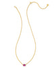 Kendra Scott  - Cailin Pendant Necklace Purple Crystal (February) - Gold
