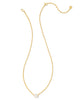 Kendra Scott  - Cailin Pendant Necklace White CZ (April) - Gold