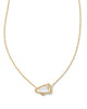 Kendra Scott  - Cheer Pendant Necklace - Gold and White Mother Of Pearl