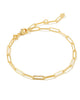 Kendra Scott  - Courtney Paperclip Bracelet - Gold