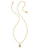 Kendra Scott  - Crystal Letter Pendant Necklace B - Gold