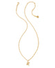 Kendra Scott  - Crystal Letter Pendant Necklace K - Gold