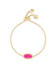 Kendra Scott  - Elaina Adjustable Chain Bracelet Azalea Illusion - Gold
