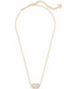 Kendra Scott  - Elisa Necklace Iridescent Drusy- Gold