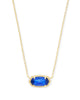 Kendra Scott  - Elisa Necklace Cobalt Cats Eye - Gold